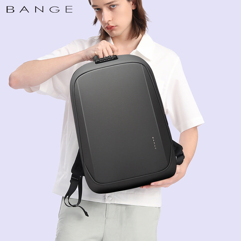 Men's Bange Fashion Waterproof Hard Shell Polyhedron Backpacks