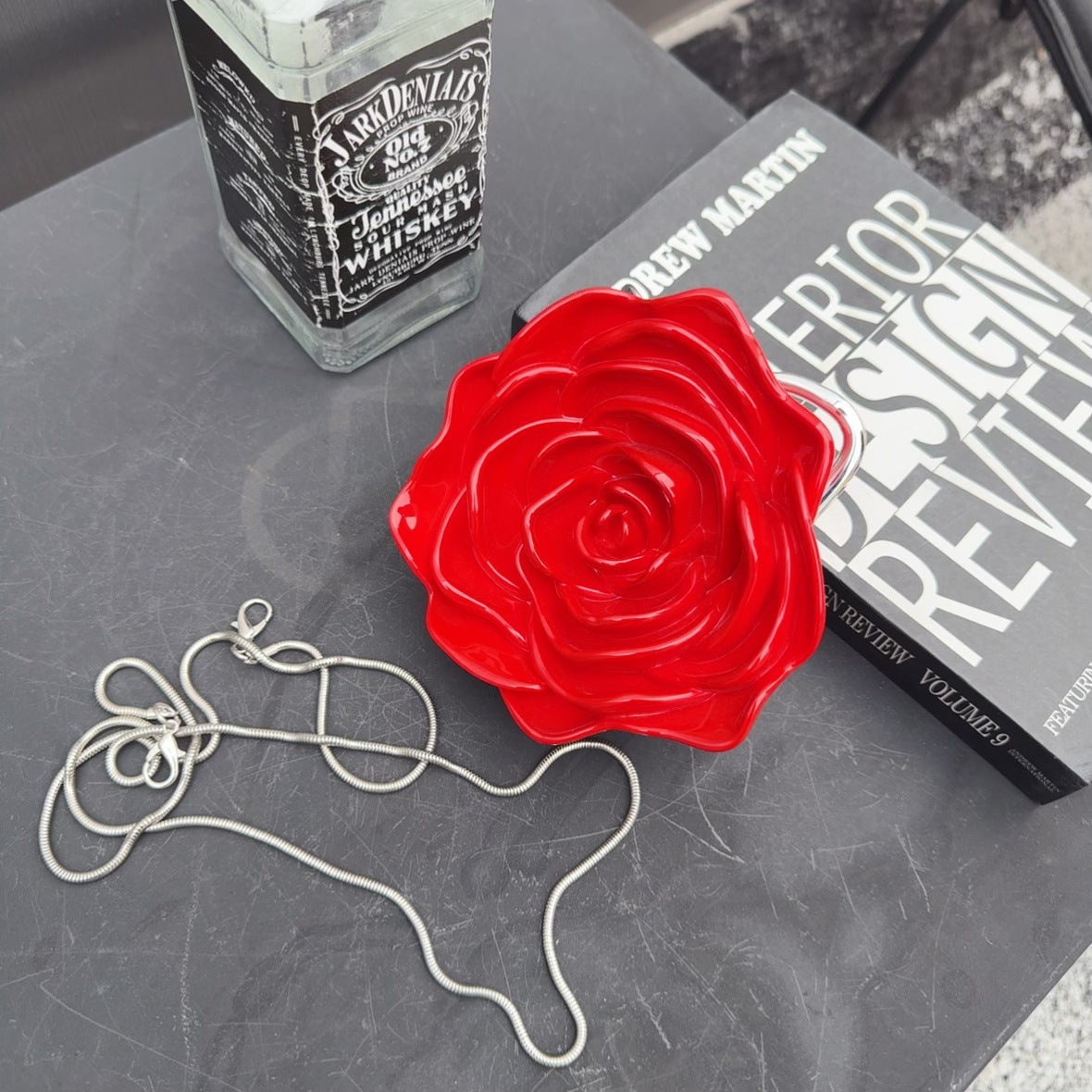 Elegant Rose Fashion Box Design High-grade Crossbody Bags