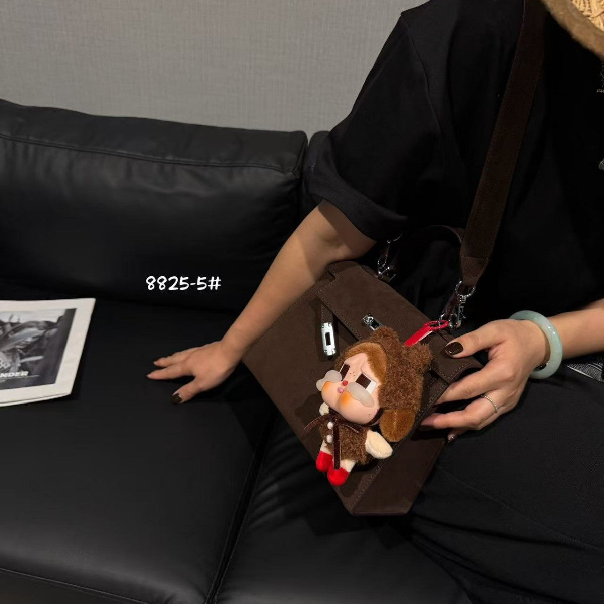 Women's With Pendant Lychee Pattern Kelly High-grade Bags