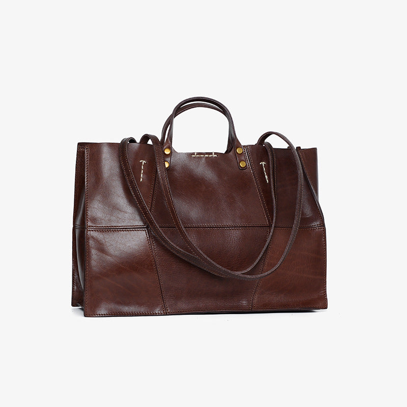 Women's Minority Fashion Genuine Leather Simple Italian Handbags