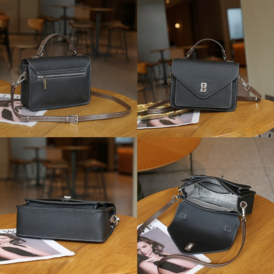 Women's Cool Leather Summer Commuter French Crossbody Bags