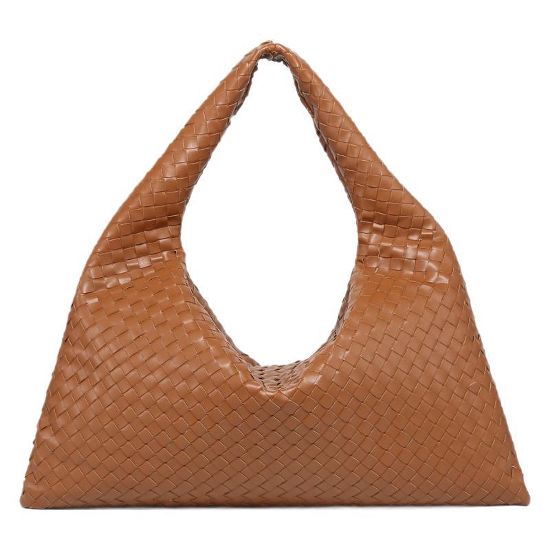 Women's Hand-woven Solid Color Large Capacity Simple Shoulder Bags