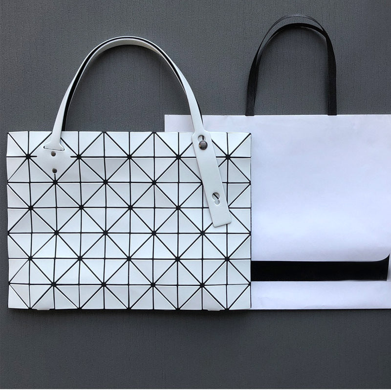Women's Rock Stitching Geometric Diamond Pattern Underarm Shoulder Bags
