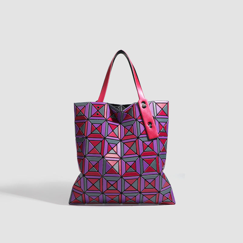 Women's Rectangular Rhombus Color Matching Limited Bags