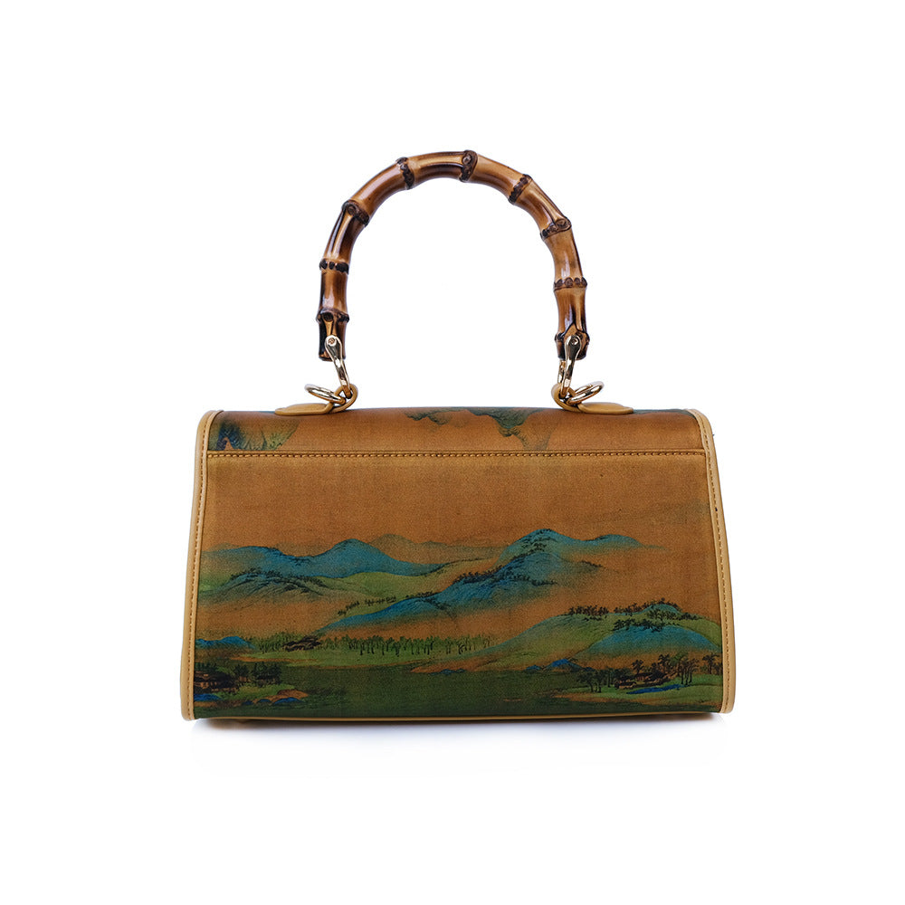 Women's Yarn National Style Mother Bamboo Crossbody Bags