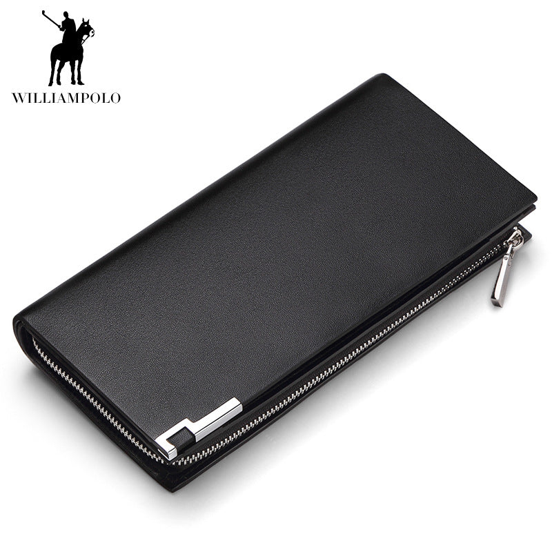 Men's Emperor Paul Long First Layer Cowhide Men's Wallets
