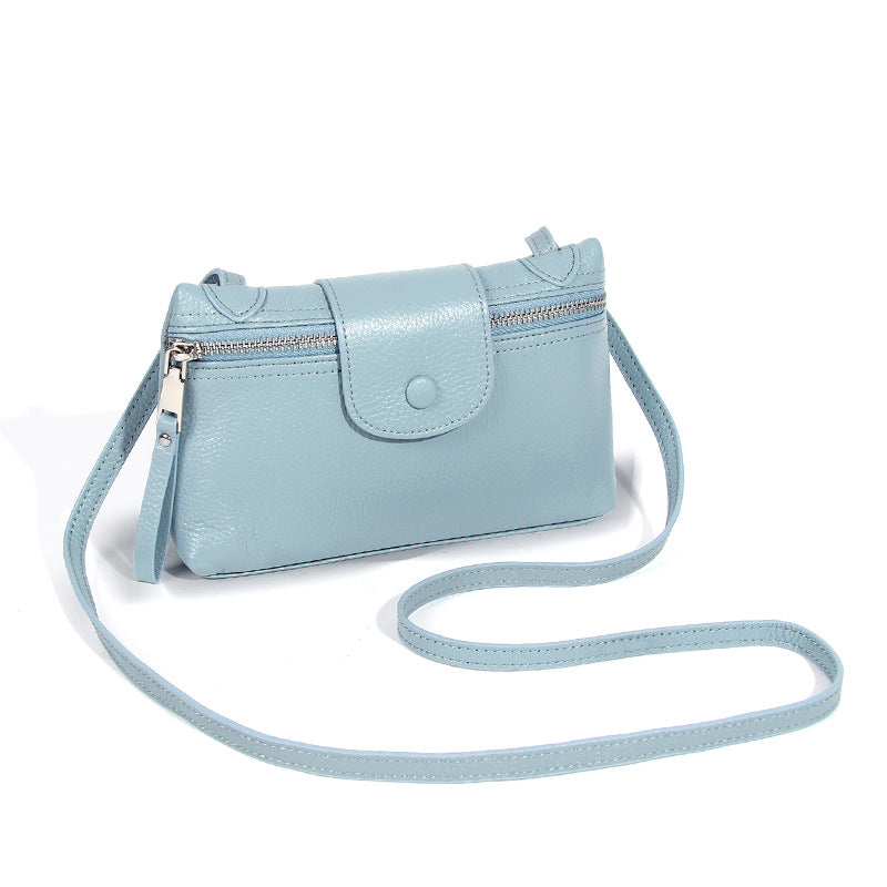 Women's Layer Cowhide Summer Simple Design High Sense Crossbody Bags