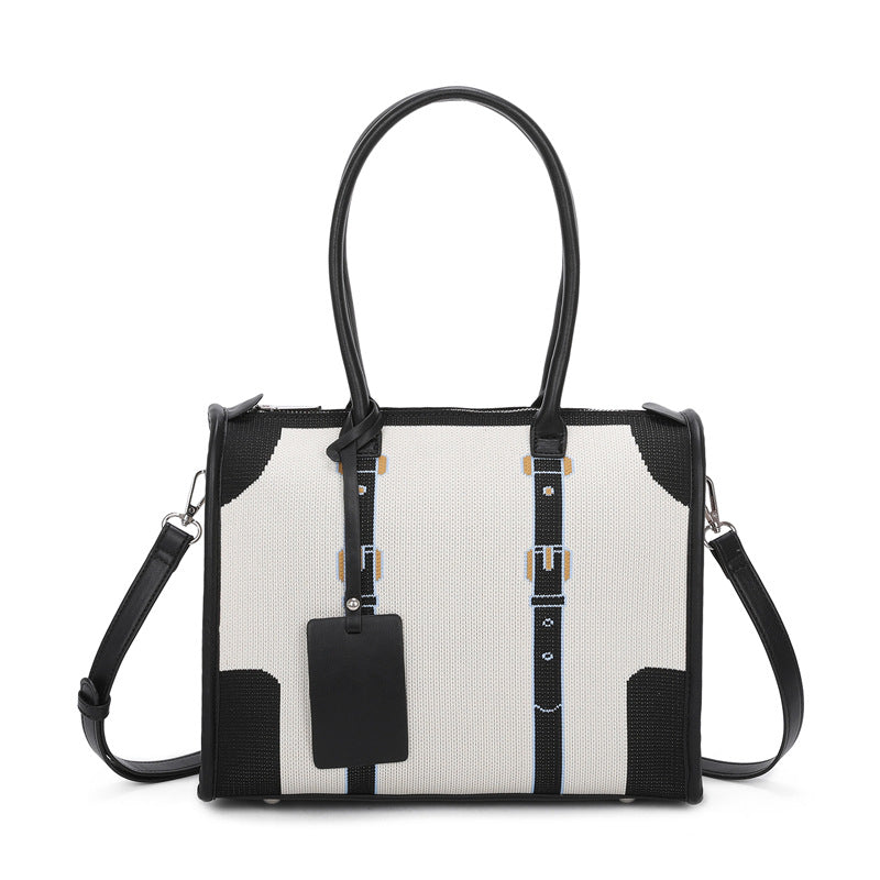 Women's Autumn High-grade Large Capacity Fashion Knitted Crossbody Bags