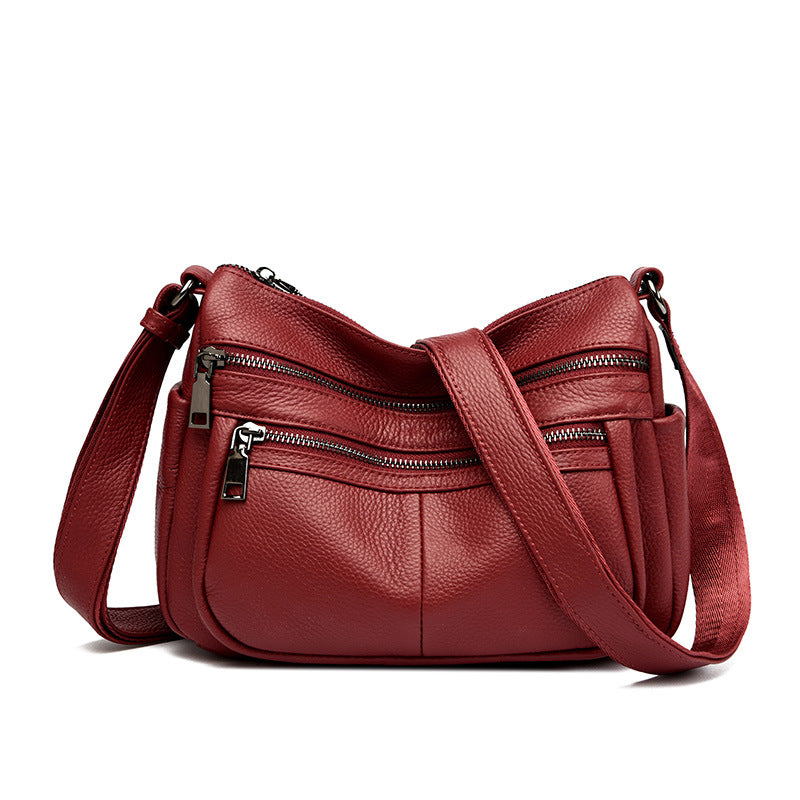 First Layer Cowhide Large Capacity Versatile Crossbody Bags