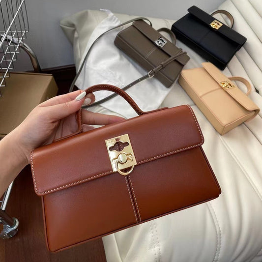 Trendy Niche High-grade Genuine Leather Commuter Shoulder Bags