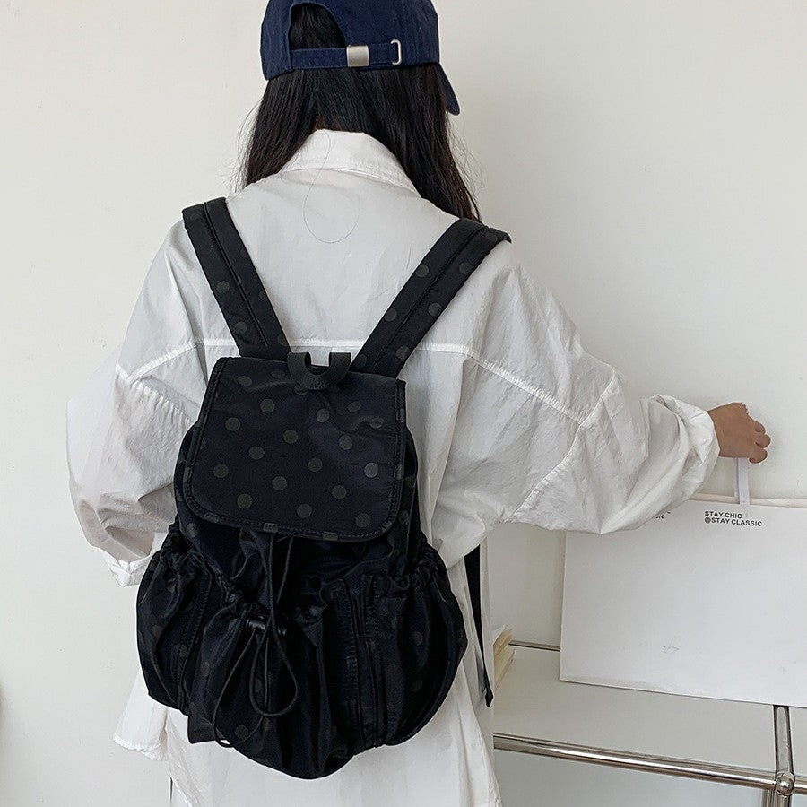 Women's Summer Preppy Style Popular Polka Dot Design Tote Bags