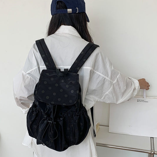 Women's Summer Preppy Style Popular Polka Dot Design Tote Bags