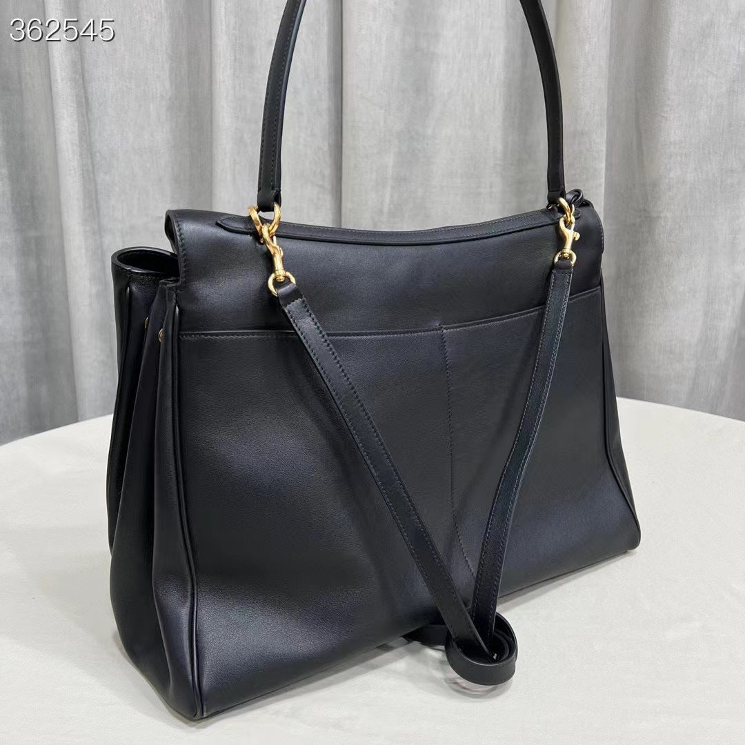 Women's Genuine Leather High-grade Underarm Commuter Kelly Shoulder Bags