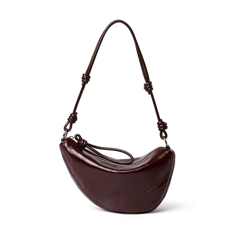 Women's Design Korean Style Croissant Saddle Fashion Underarm Crossbody Bags