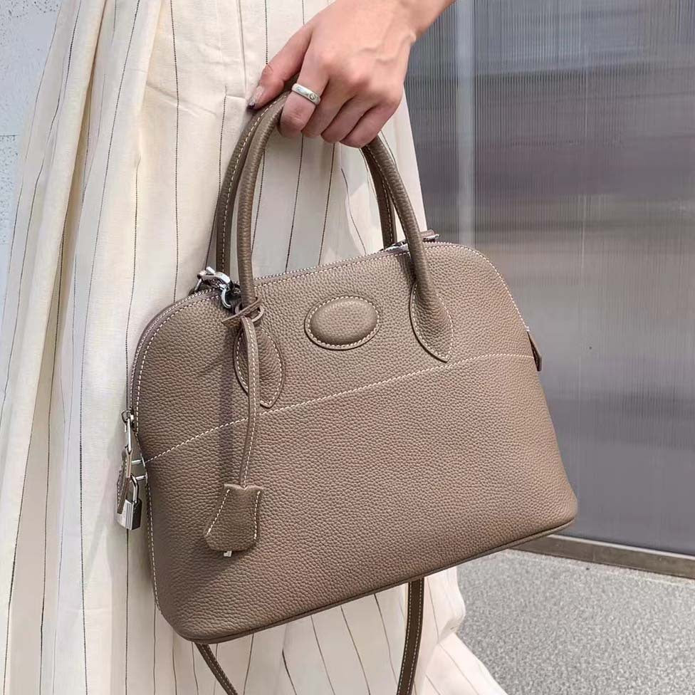 Women's Shell Fashion Simple Solid Color Leather Crossbody Bags