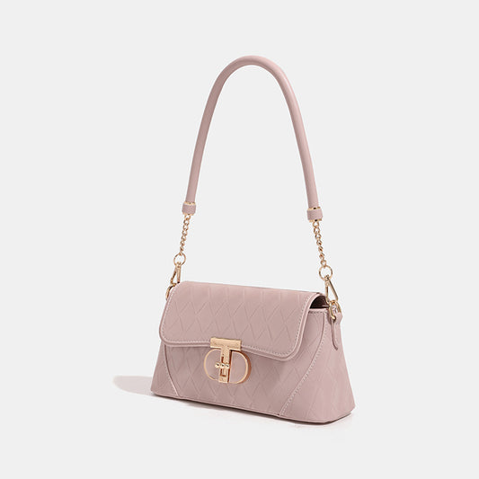 Women's Rhombus Underarm Simple Baguette Minority Commuter Armpit Bags
