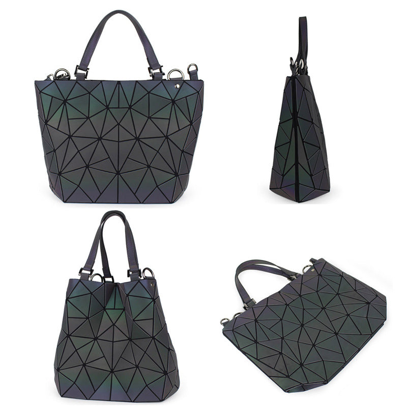 Women's Trendy Unique Geometric Rhombus Portable Shoulder Bags