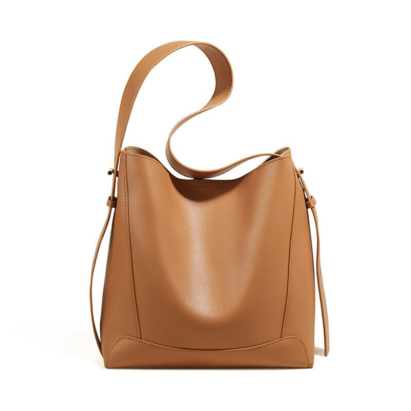 Women's Cow Leather Genuine Versatile Cowhide Shoulder Bags