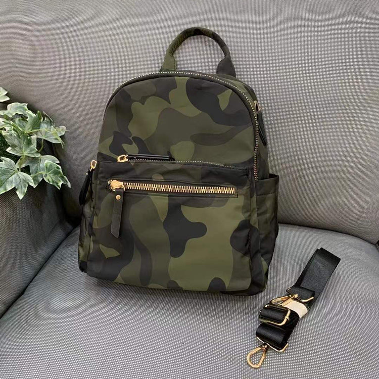 Women's Autumn Fashion Waterproof Nylon Cloth Lightweight Backpacks