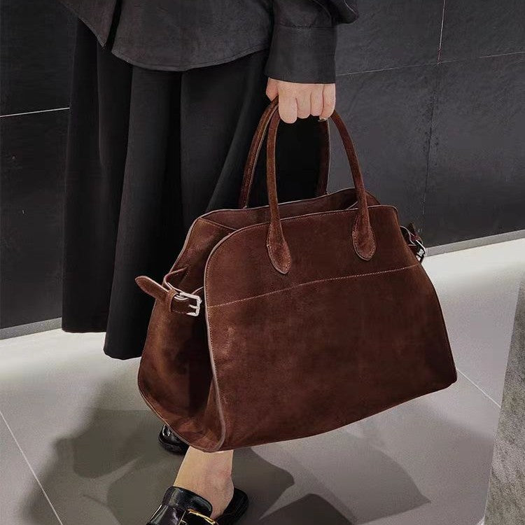 Cowhide Inch Large Capacity Totes Minimalist Crossbody Bags