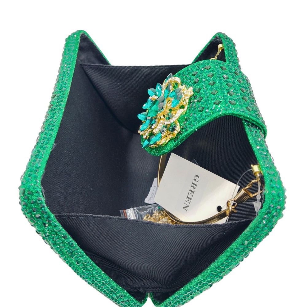 Women's Durable Full Diamond Clutch Banquet Handbags