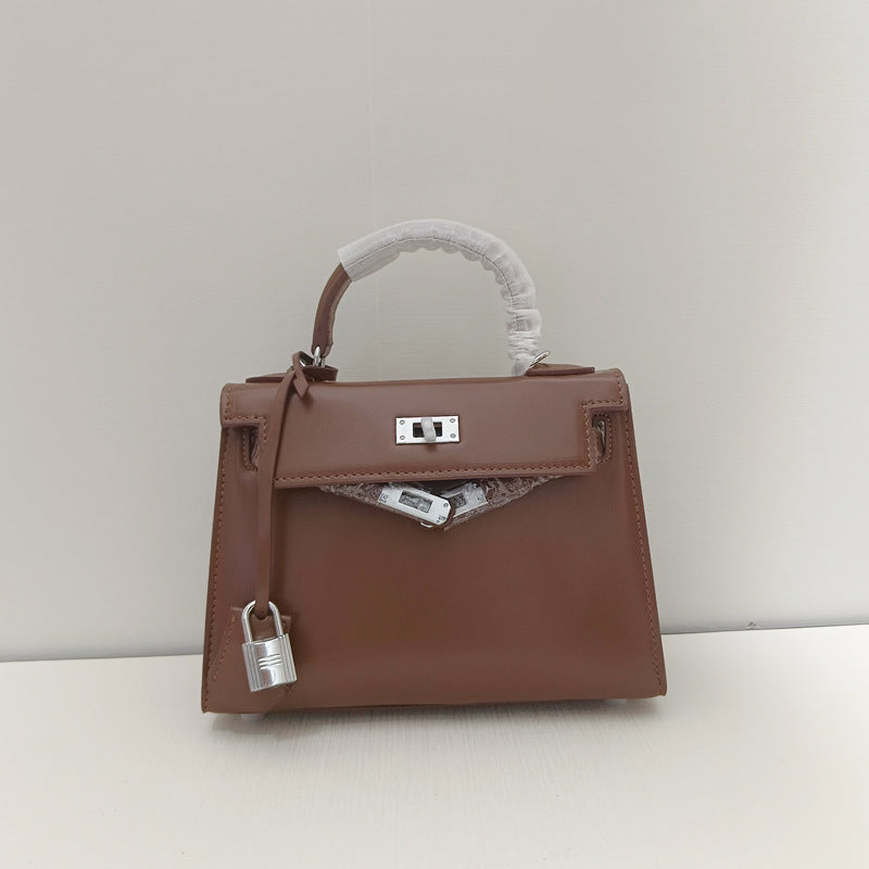 Women's Leather Second Generation Kelly Sier Glossy Handbags