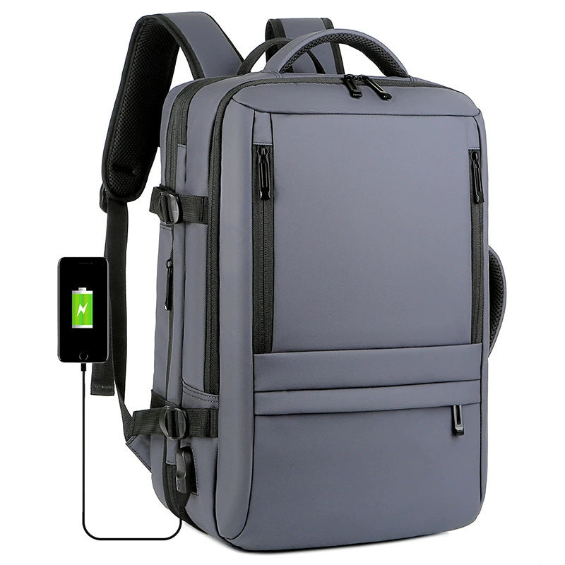 Men's Scalable Business Computer Large Capacity Simple Backpacks