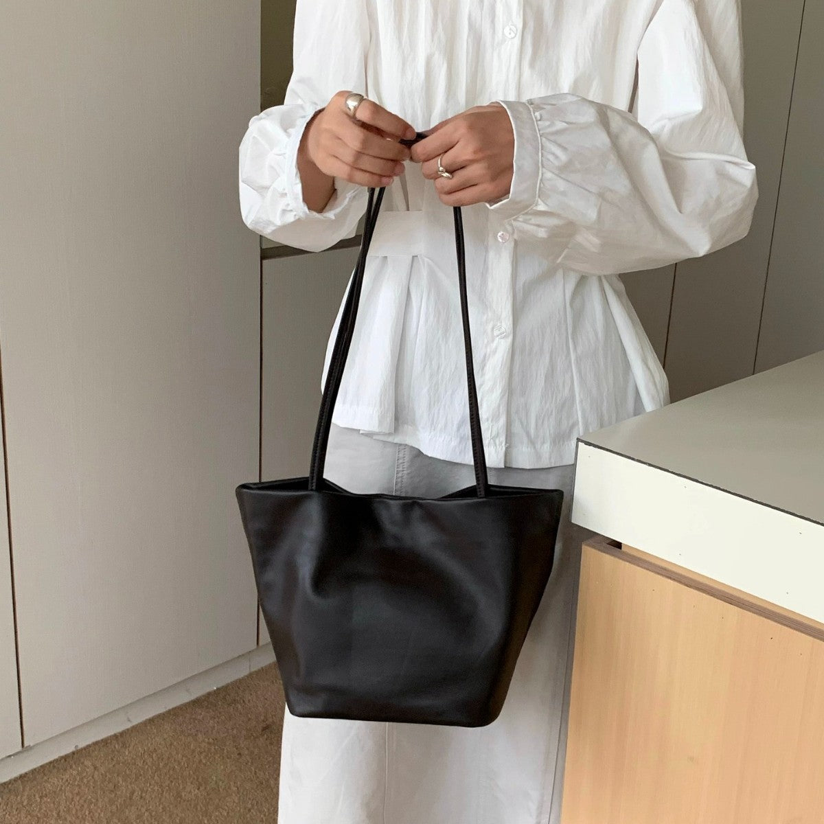 Pretty Versatile Design Sheepskin Fashion Portable Shoulder Bags