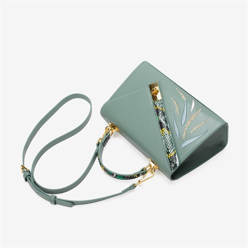 Women's National Fashion Embroidered Kelly Design High-grade Crossbody Bags