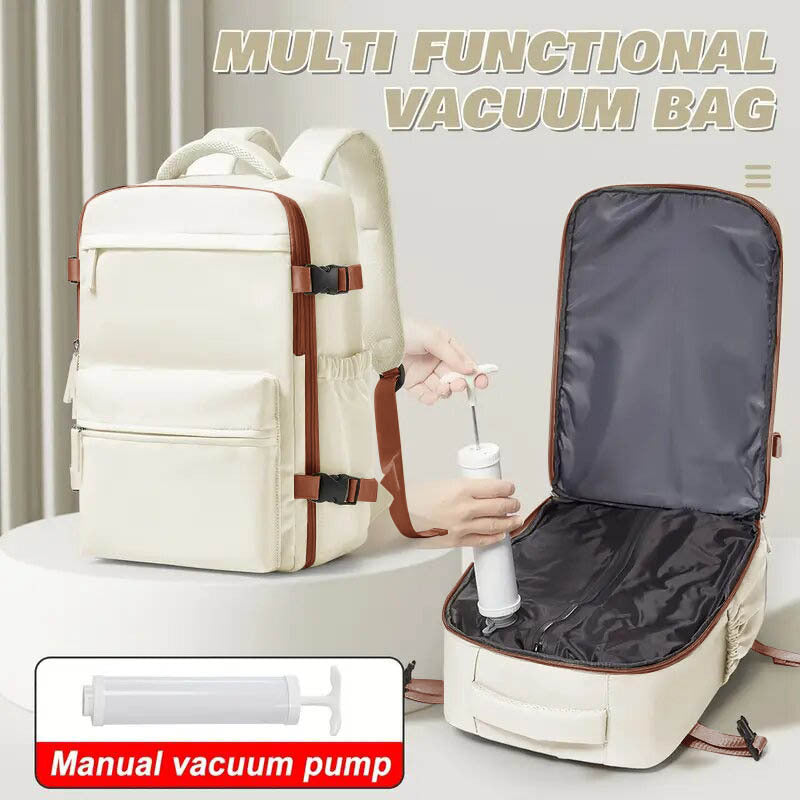 Women's & Men's & Vacuum Compression Simple Business Multifunction Backpacks