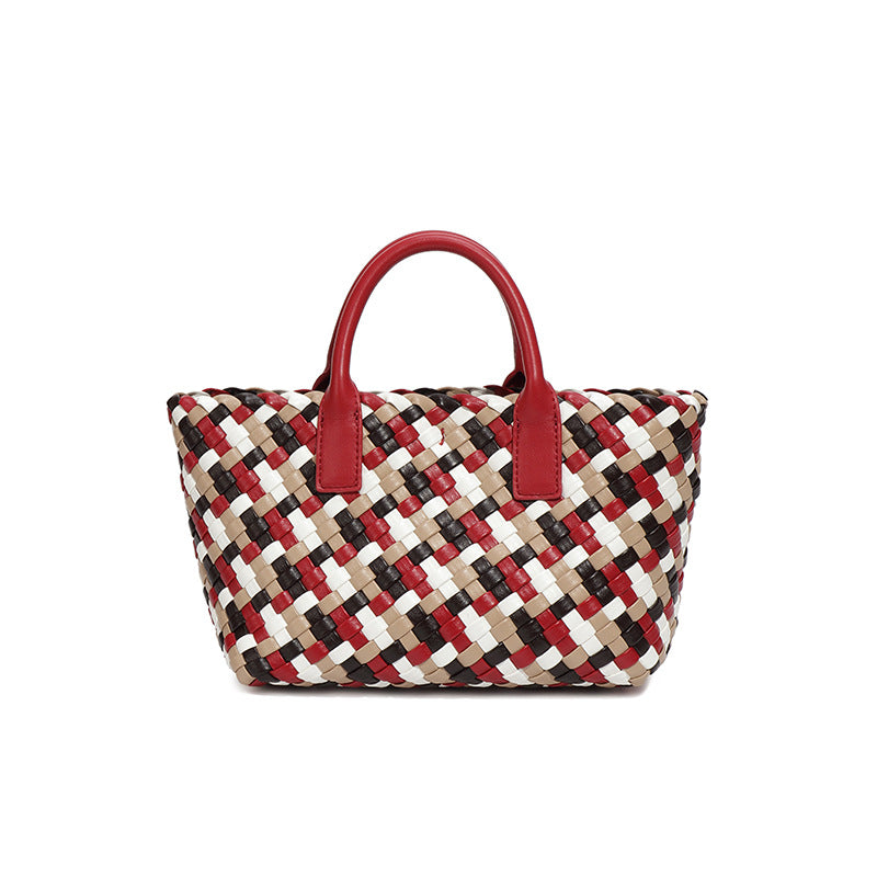 Women's Woven Vegetable Basket Portable Trendy Wild Niche Shoulder Bags