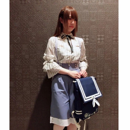 Navy Style Bow Decoration Marine Elements Backpacks