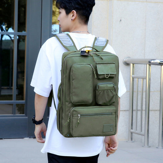 Men's Male Air Cushion Three-dimensional Outer Backpacks