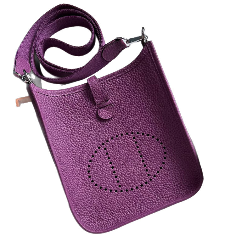 Women's Ding High-grade Wax Line First Layer Cowhide Cross Crossbody Bags