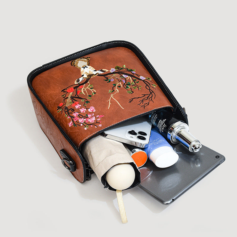 Women's Retro Chinese Style Embroidery Pattern With Crossbody Bags