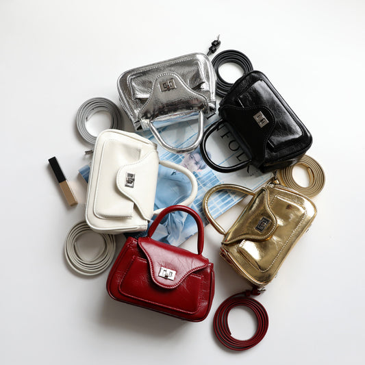 Innovative Graceful Design Oil Wax Cowhide Handbags