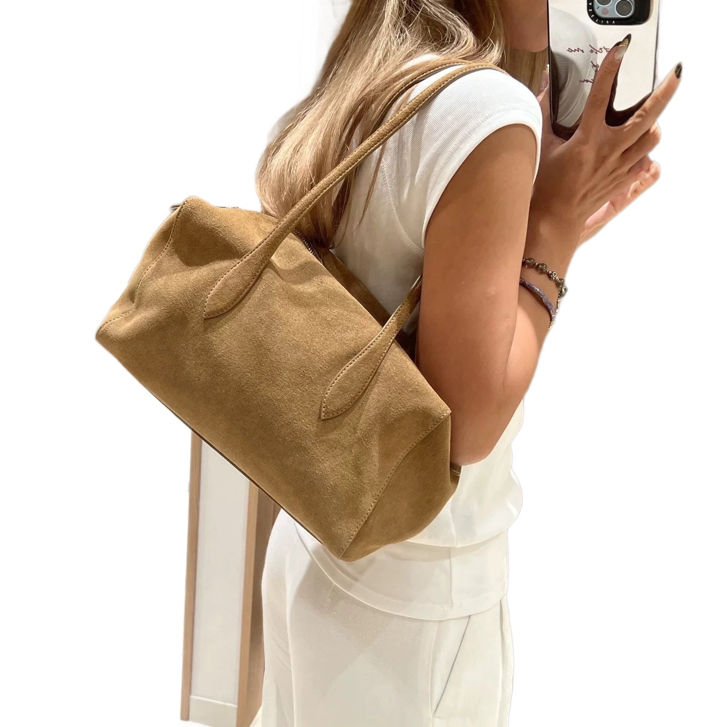 Urban Simple Suede Female Large Capacity Shoulder Bags