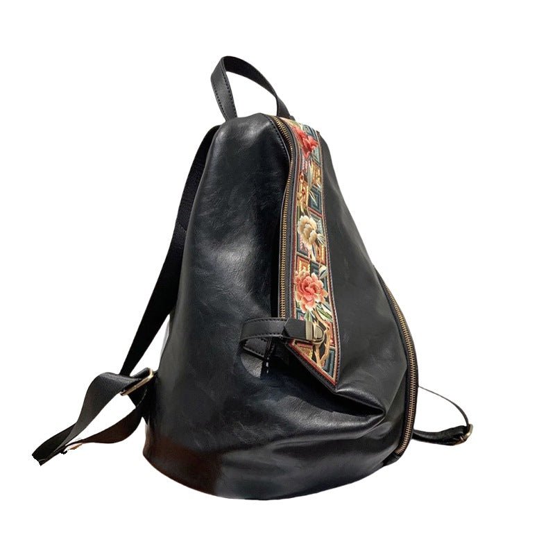 Women's Retro Chinese Style Embroidery With Cheongsam Backpacks