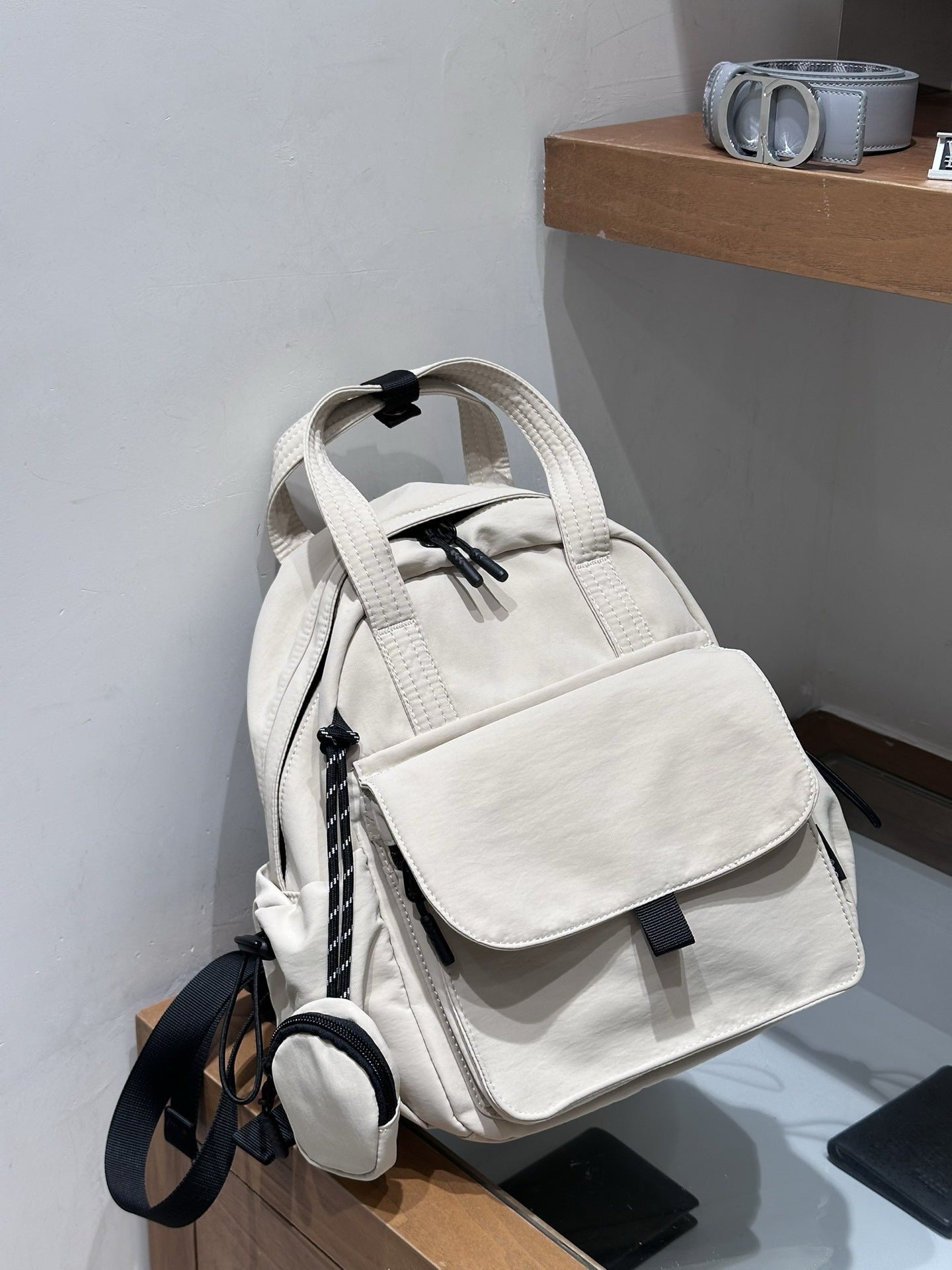 Comfortable Trendy Lantern Simple Commute Storage Backpacks