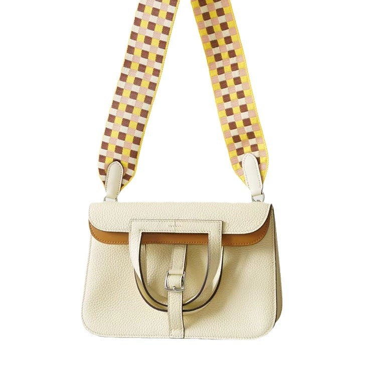 Imported Cowhide Hazzan High-grade Saddle Portable Crossbody Bags