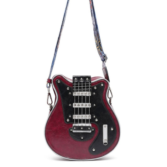Women's Size Creative Guitar Shape Stylish Portable Crossbody Bags