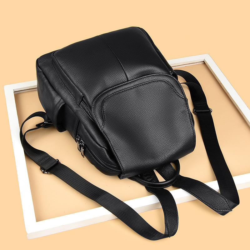 Beautiful Women's Leather Fashion First Layer Backpacks