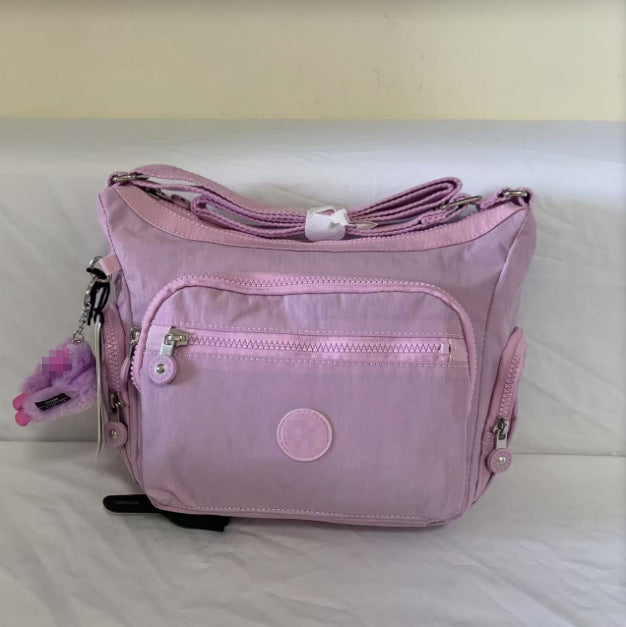 Spring Monkey Mesh Purple Series Nylon Crossbody Bags