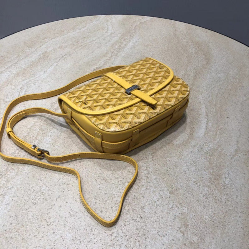 Slouchy Single Saddle Dog Teeth Monogram Shoulder Bags