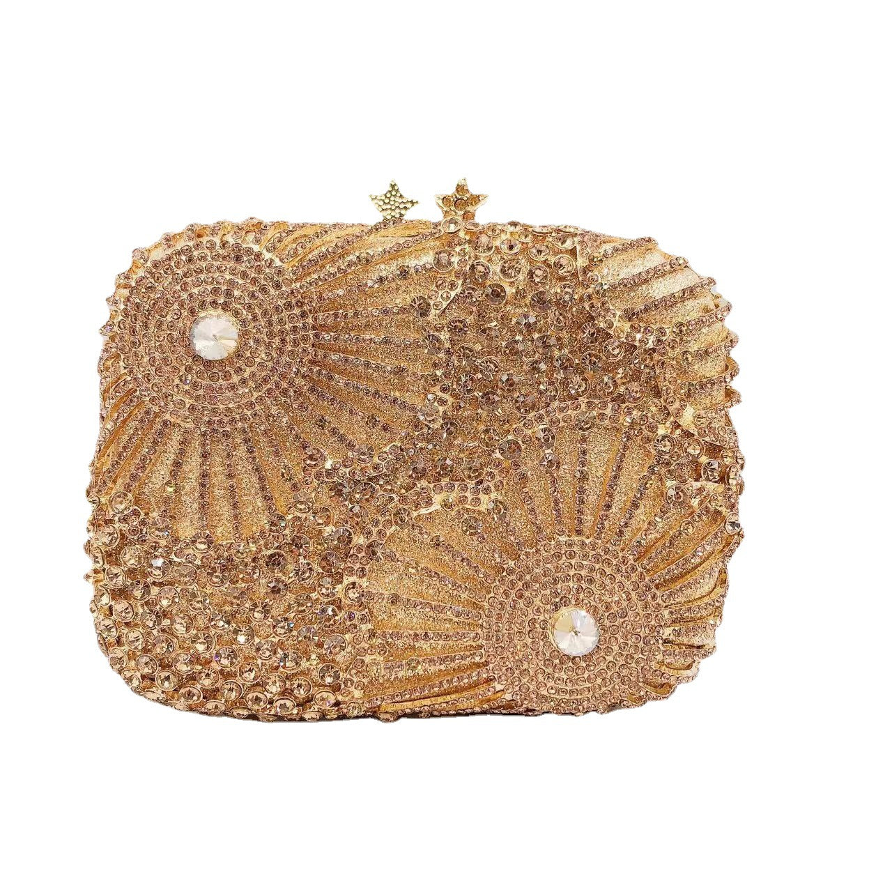Banquet Hand-held Five-pointed Star Fireworks Crystal Evening Bags