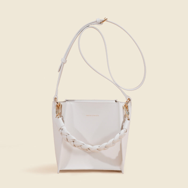 Women's Advanced Feeling Tong Genuine Leather Texture Crossbody Bags
