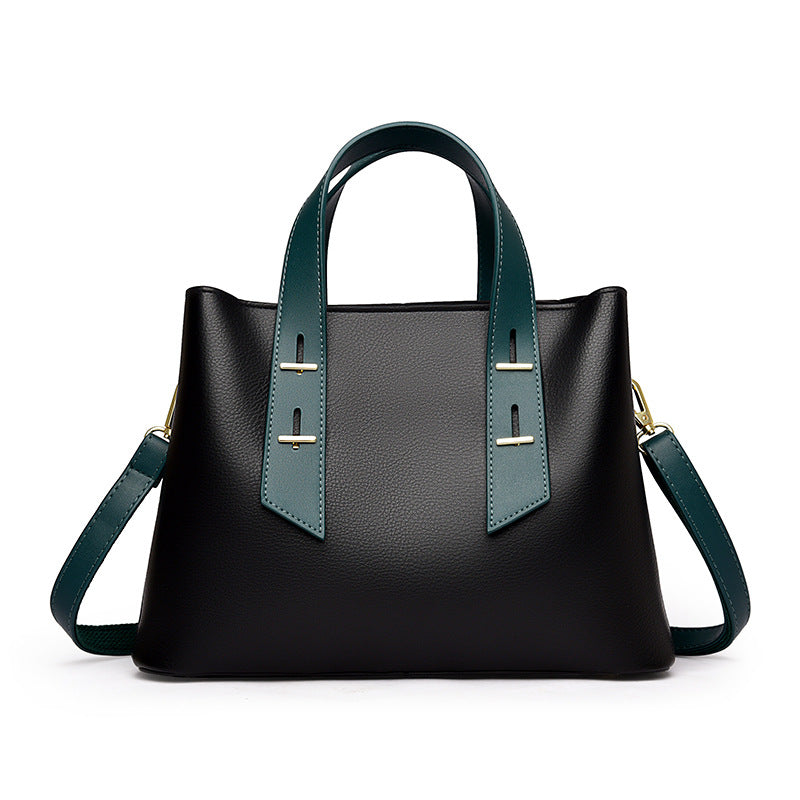 Women's Simple Large Capacity Soft Leather High Bags