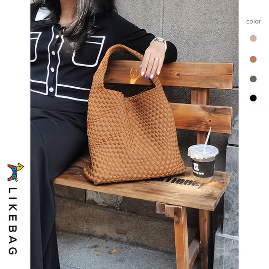 Fabric Large Capacity Advanced Texture Handmade Shoulder Bags