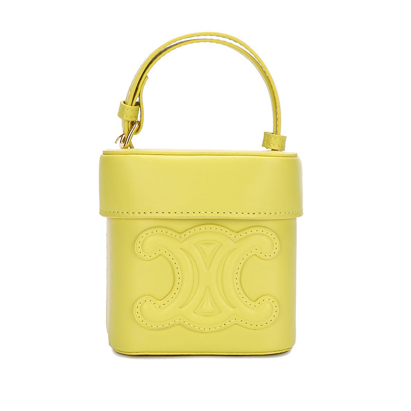Women's Arc Portable Box Texture Lunch Fashion Shoulder Bags