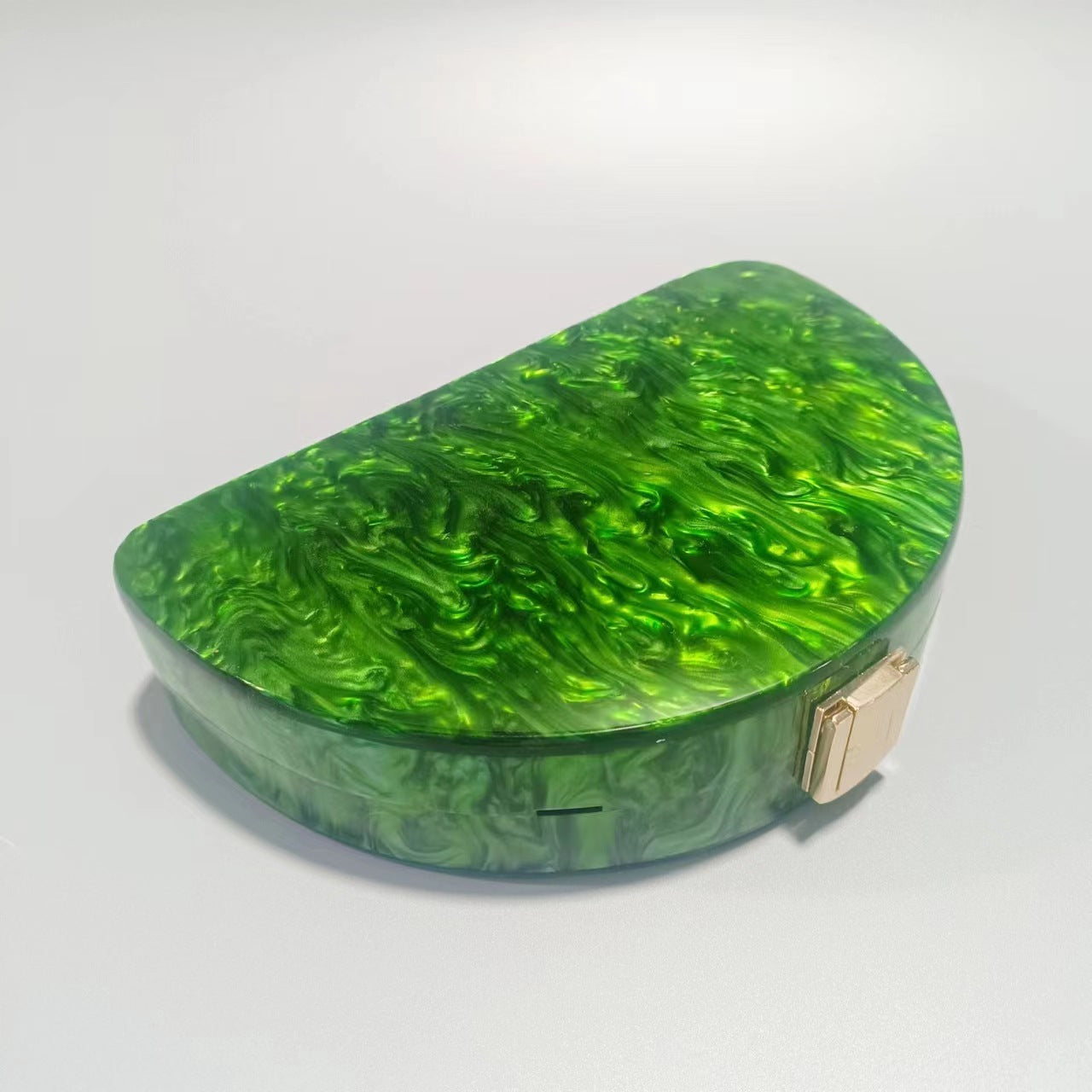 Women's Semicircle Acrylic Fashion Wedding Dinner Clutch Bags